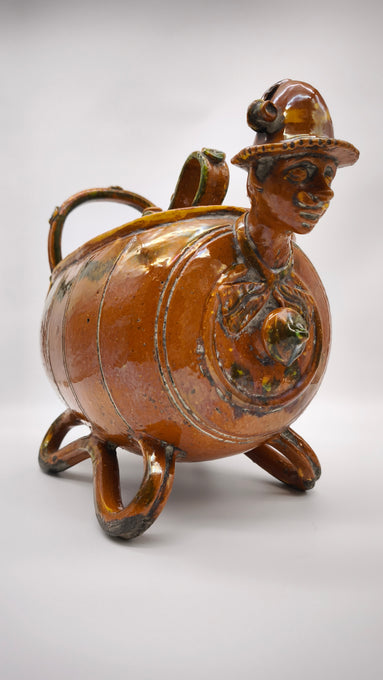150 Fiasca in terracotta smaltata tirolese