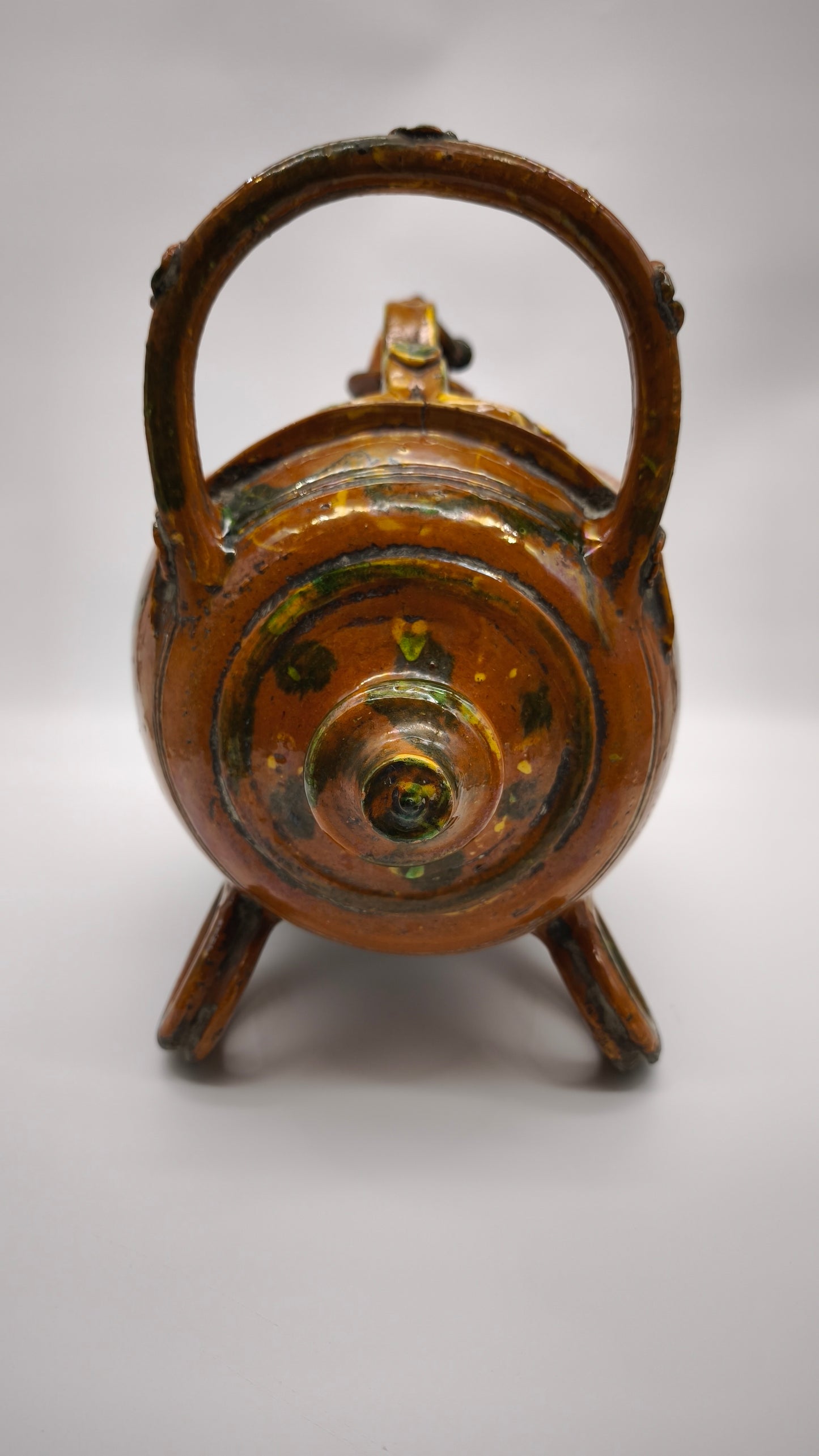 150 Fiasca in terracotta smaltata tirolese