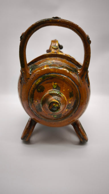 150 Fiasca in terracotta smaltata tirolese