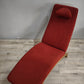 91578 Chaise longue in legno rivestita in alcantara