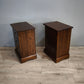 91702 Coppia di comodini in legno con tre cassetti