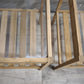 91748 Coppia di comodini Ikea in legno con piano in vetro