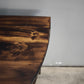 91790 Piccola console in legno con cassetto frontale e ripiano