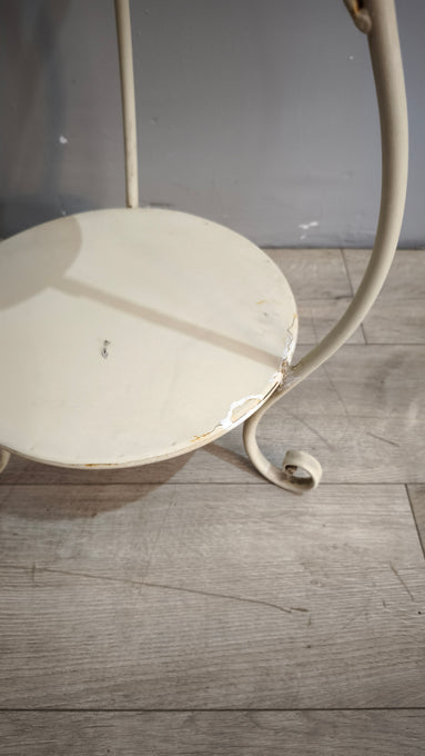 91789 Porta catino in metallo bianco 'Bath Le bain'