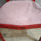 91797 Poltroncina in legno verniciata rossa con seduta rosa