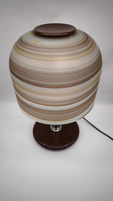 91749 Lampada da tavolo con cappello in vetro soffiato di Murano, anni '70