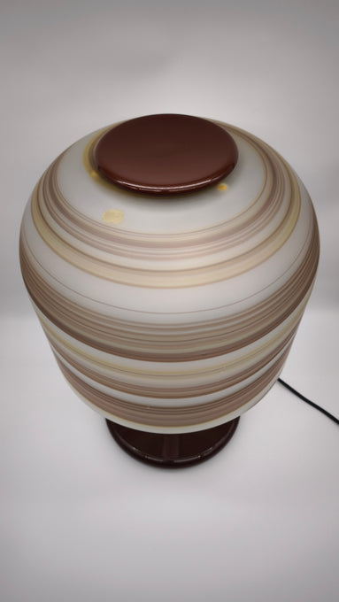91749 Lampada da tavolo con cappello in vetro soffiato di Murano, anni '70