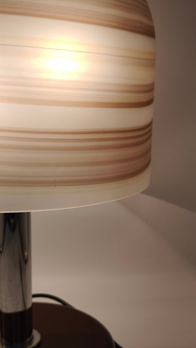 91749 Lampada da tavolo con cappello in vetro soffiato di Murano, anni '70