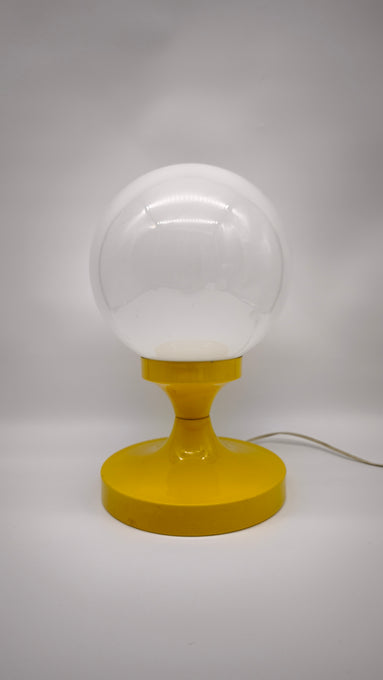 203 Lampada da tavolo Space Age con base gialla