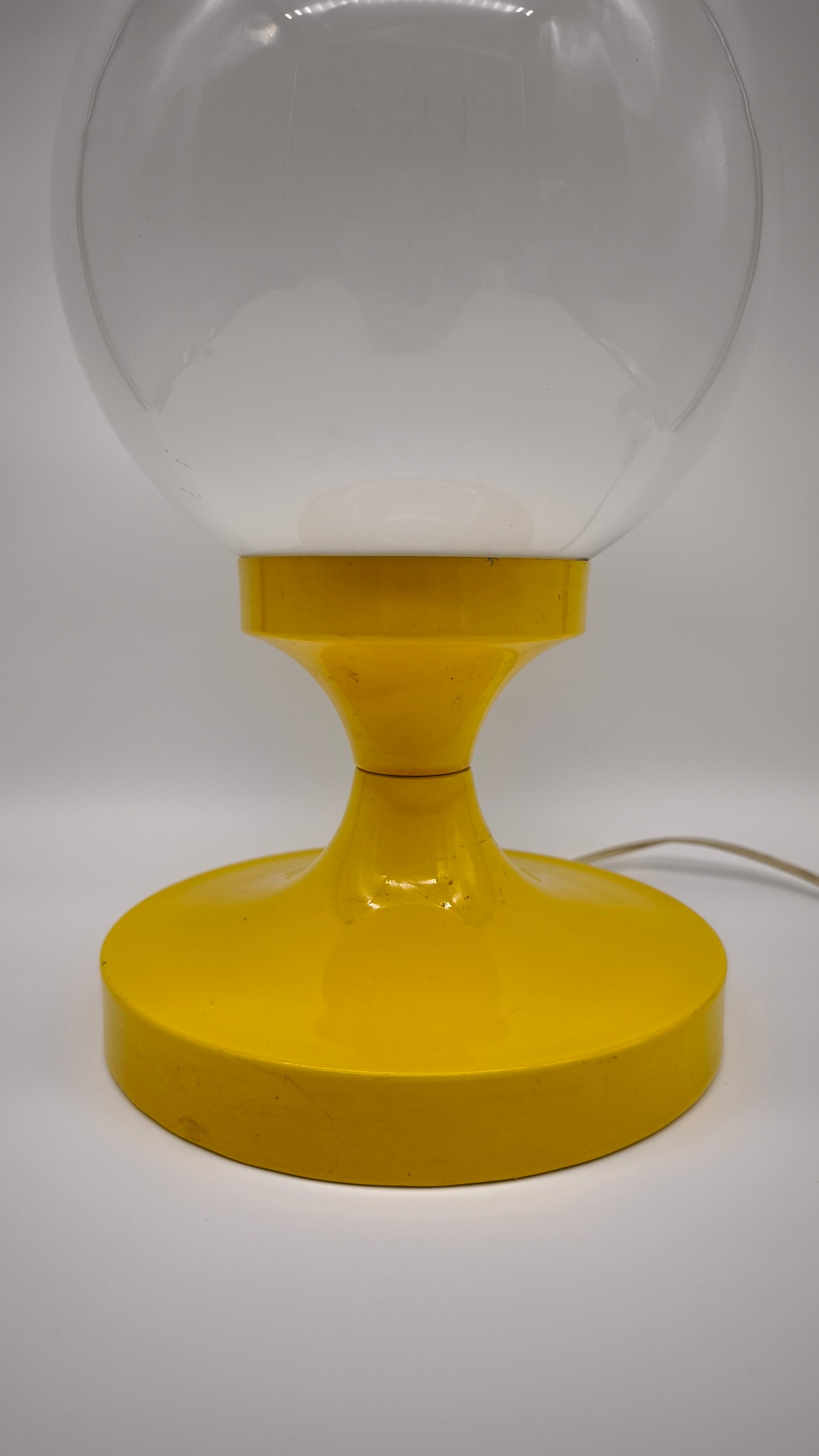 203 Lampada da tavolo Space Age con base gialla