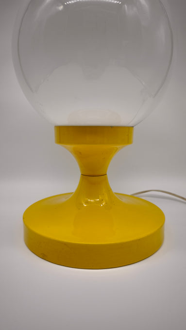 203 Lampada da tavolo Space Age con base gialla