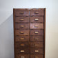 91855 Mobile archivio vintage in legno con 20 cassetti Anonima Castelli