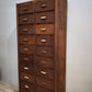 91855 Mobile archivio vintage in legno con 20 cassetti Anonima Castelli