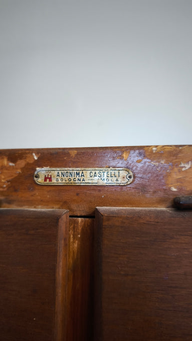 91855 Mobile archivio vintage in legno con 20 cassetti Anonima Castelli