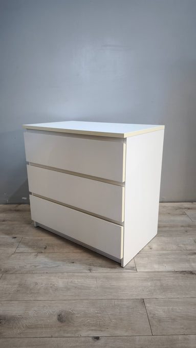 91828 Cassettiera bianca Ikea 3 cassetti