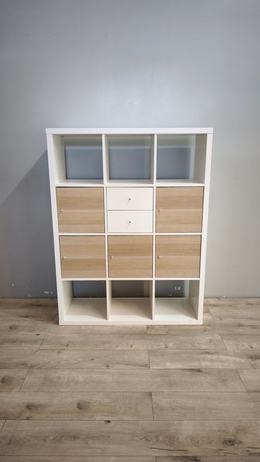 91827 Libreria Ikea Kallax bianca 12 cubi