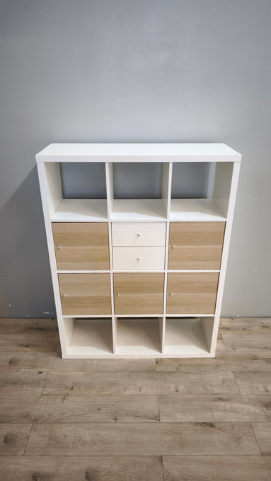 91827 Libreria Ikea Kallax bianca 12 cubi