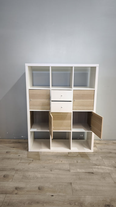 91827 Libreria Ikea Kallax bianca 12 cubi