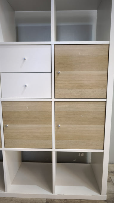 91827 Libreria Ikea Kallax bianca 12 cubi