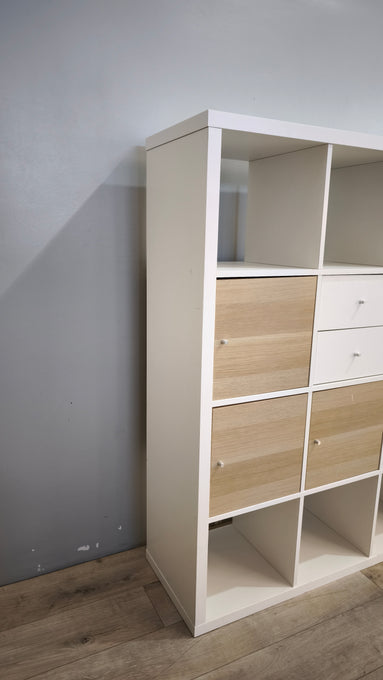 91827 Libreria Ikea Kallax bianca 12 cubi