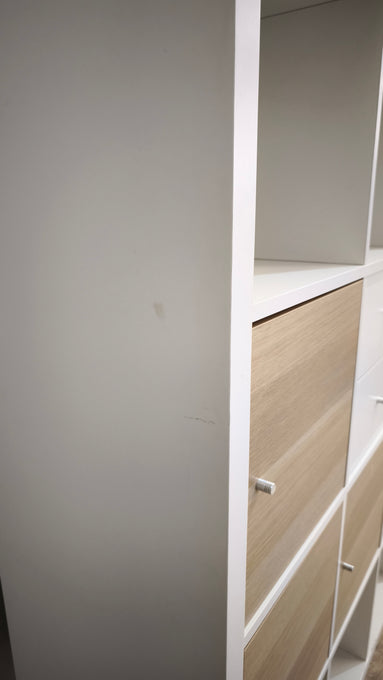91827 Libreria Ikea Kallax bianca 12 cubi