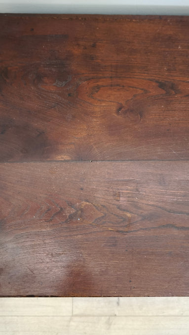 91944 Cassapanca in legno massello con sportelli a ribalta