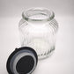 91869 Barattolo stile vintage con coperchio in plastica