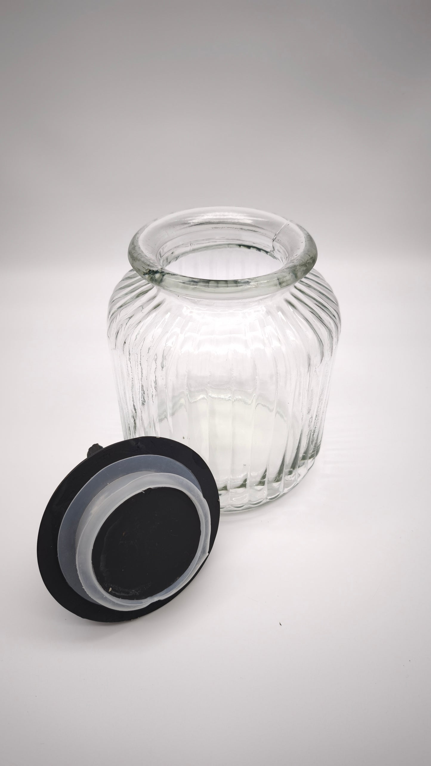 91869 Barattolo stile vintage con coperchio in plastica