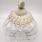91868 Barattolo stile vintage con coperchio bianco in metallo