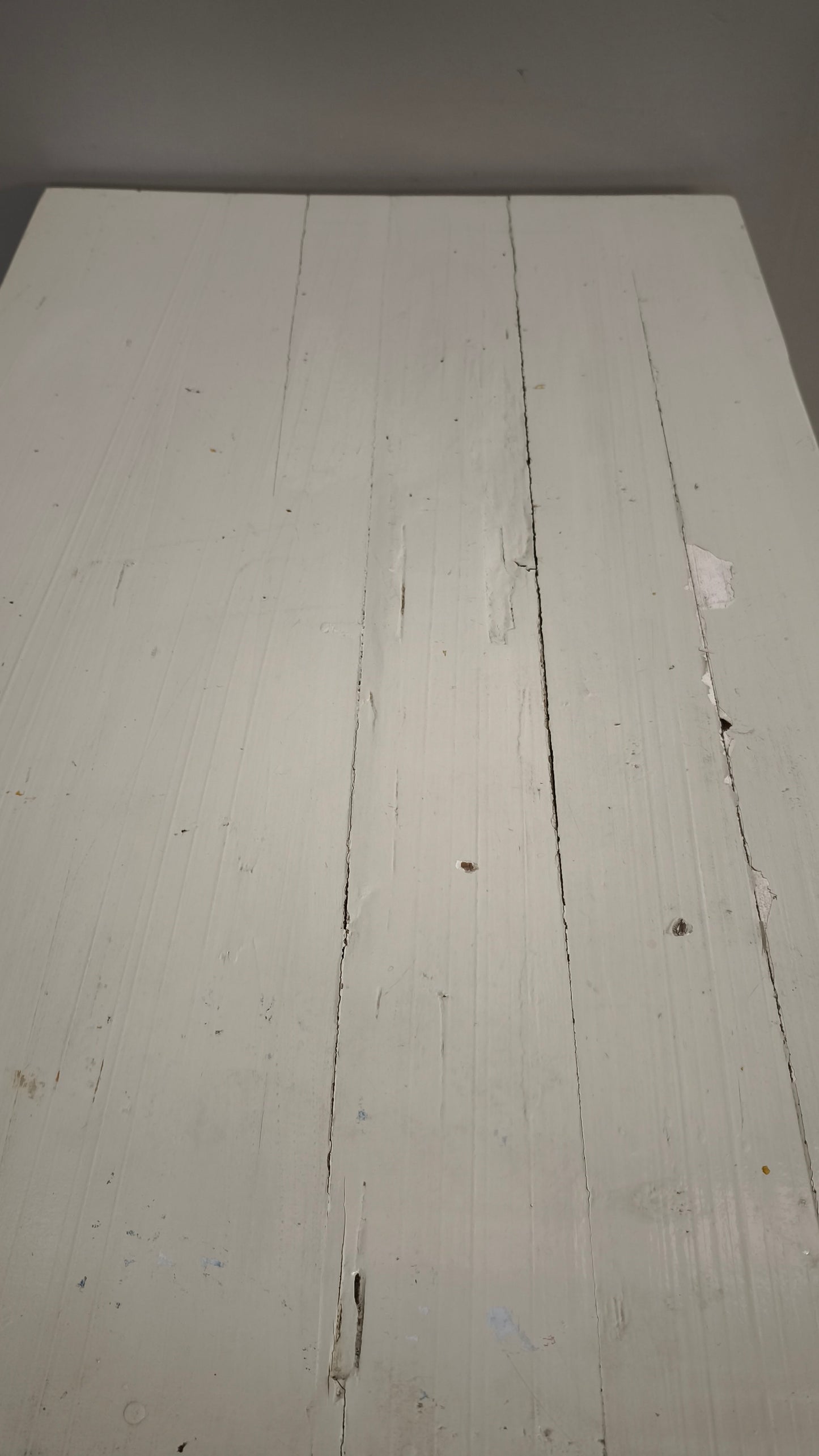 91963 Tavolo pieghevole bianco da esterno in ferro e legno