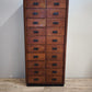 91855 Mobile archivio vintage in legno con 20 cassetti