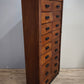 91855 Mobile archivio vintage in legno con 20 cassetti