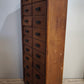 91855 Mobile archivio vintage in legno con 20 cassetti