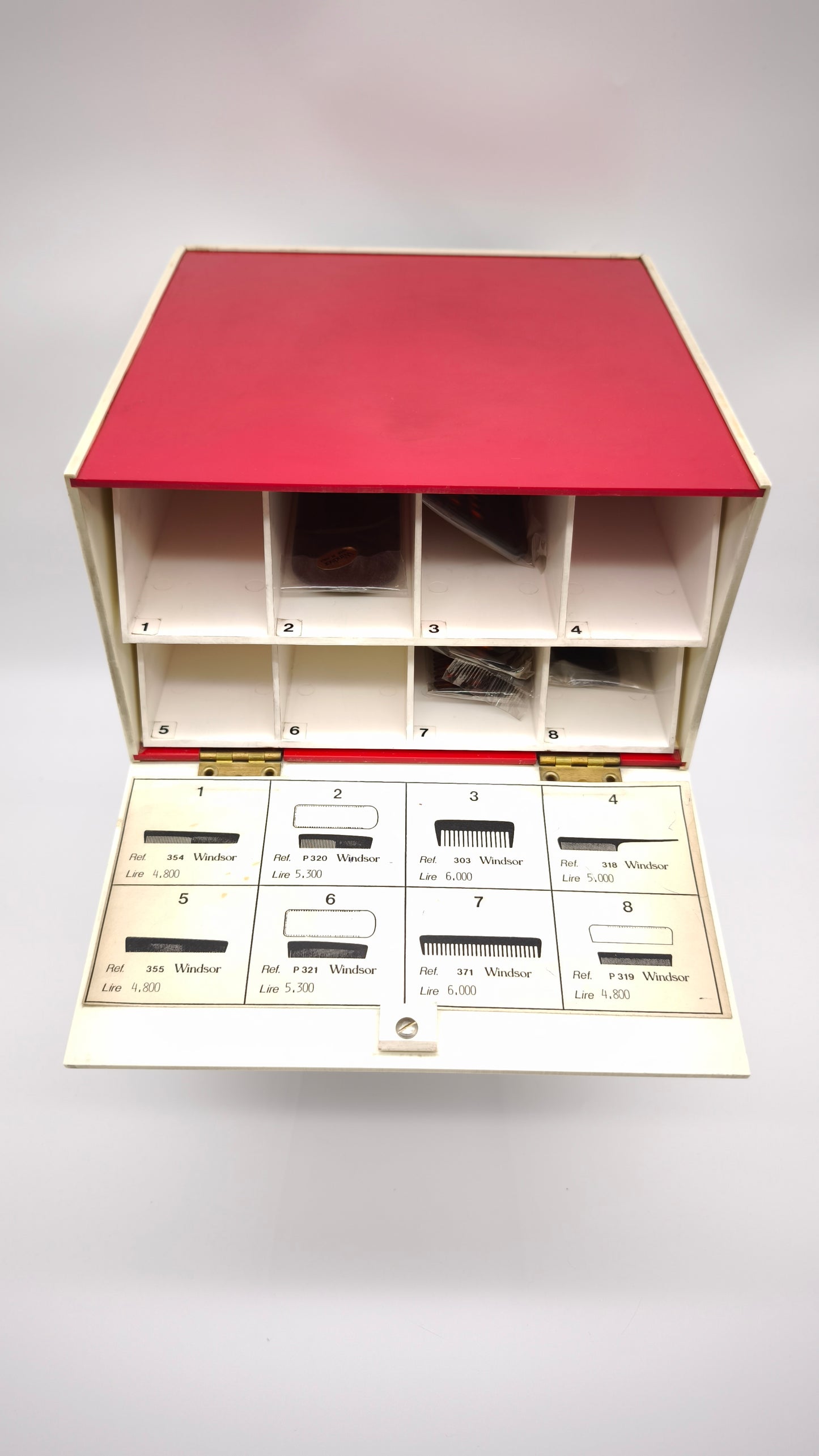 70545 Espositore vintage per pettini Windsor