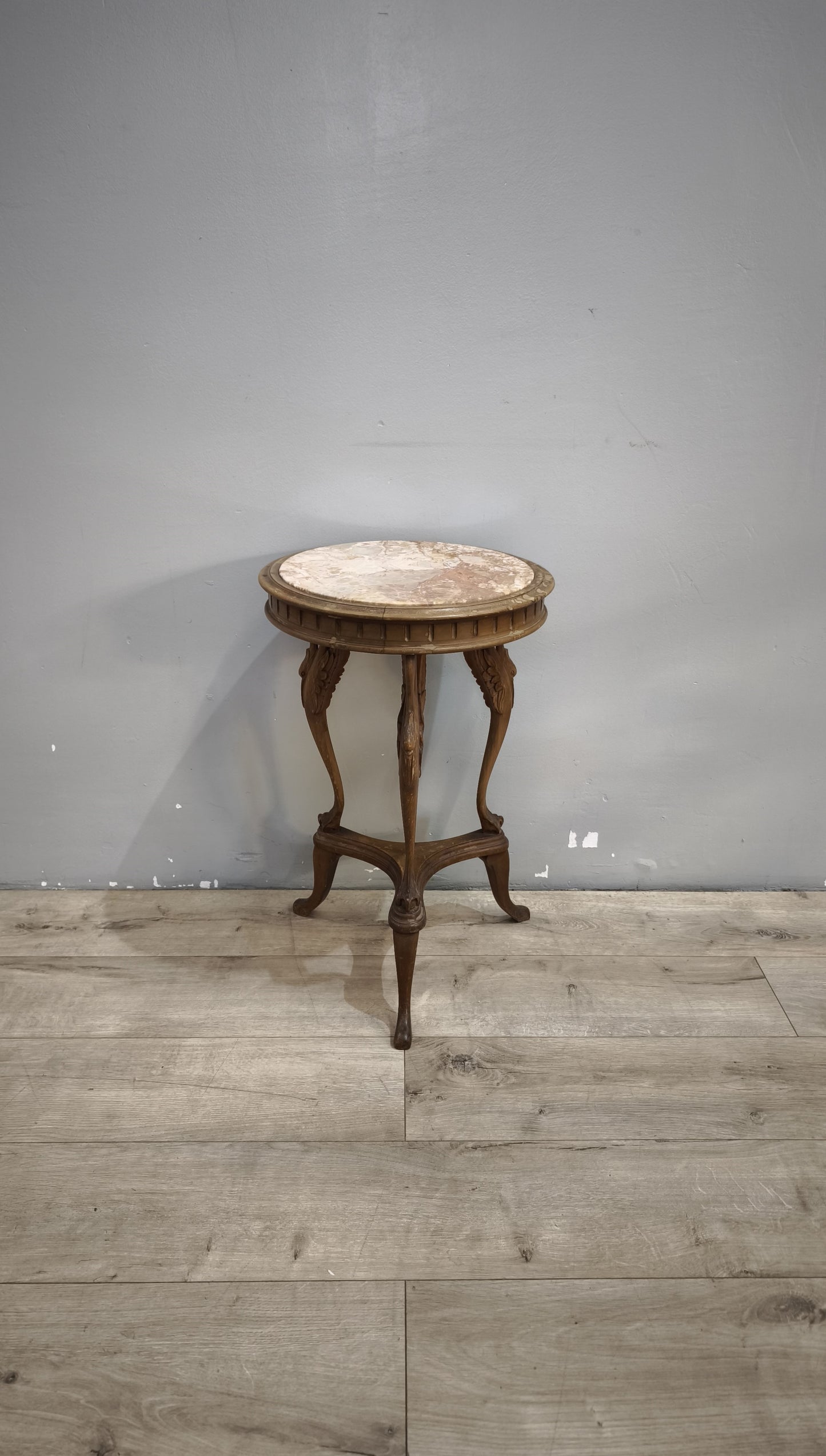 92027 Alzata in legno con piano in marmo