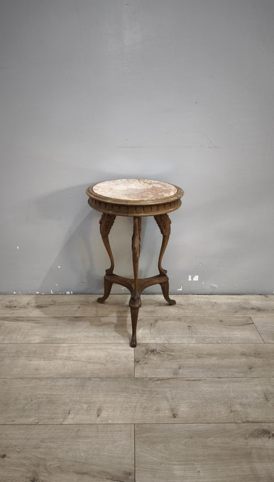 92027 Alzata in legno con piano in marmo