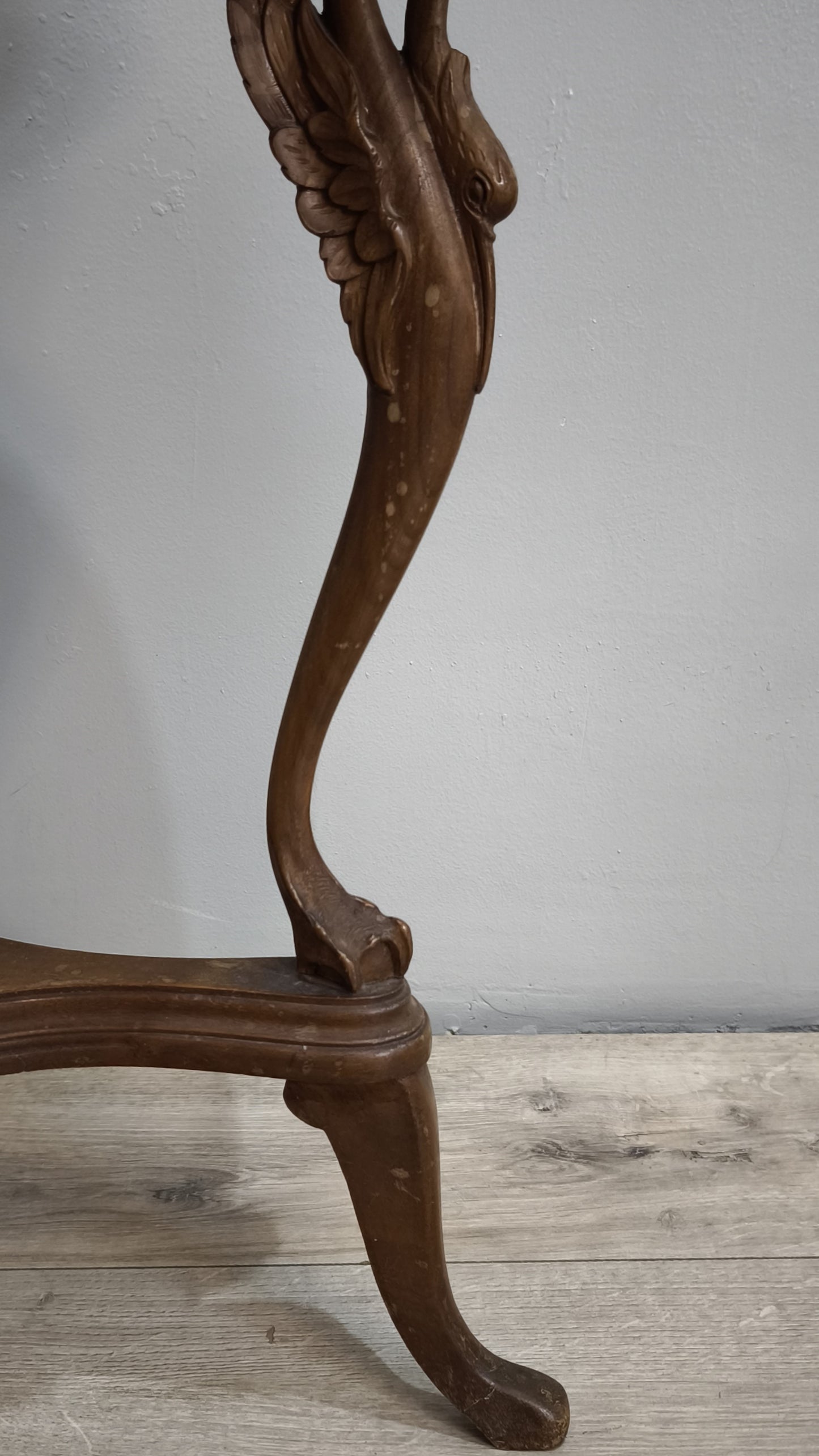 92027 Alzata in legno con piano in marmo