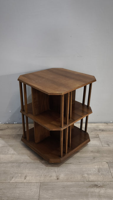 92056 Libreria inglese in legno con ruote