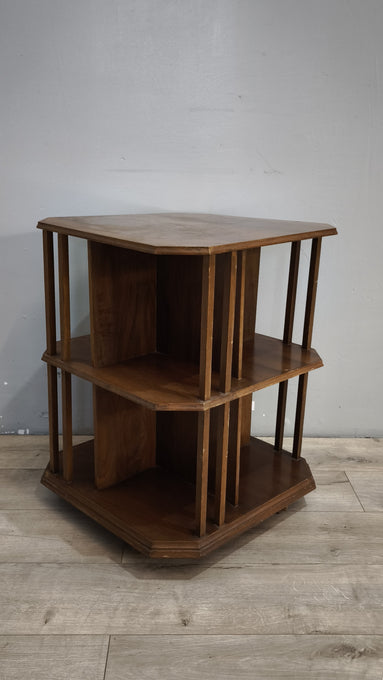 92056 Libreria inglese in legno con ruote