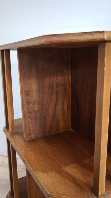 92056 Libreria inglese in legno con ruote