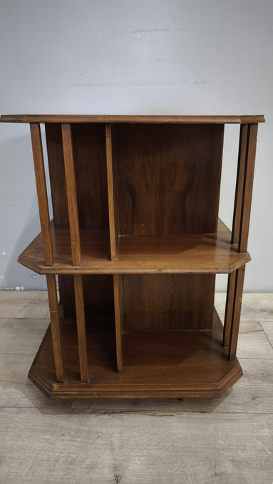 92056 Libreria inglese in legno con ruote