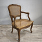 92055 Poltroncina in legno e paglia di Vienna