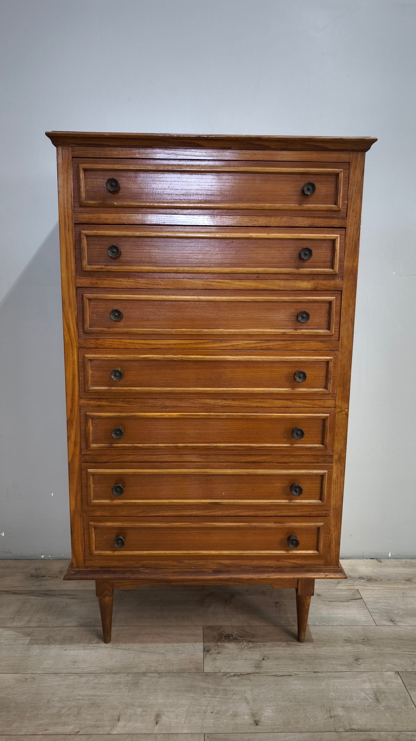 92051 Settimino impiallacciato in legno chiaro