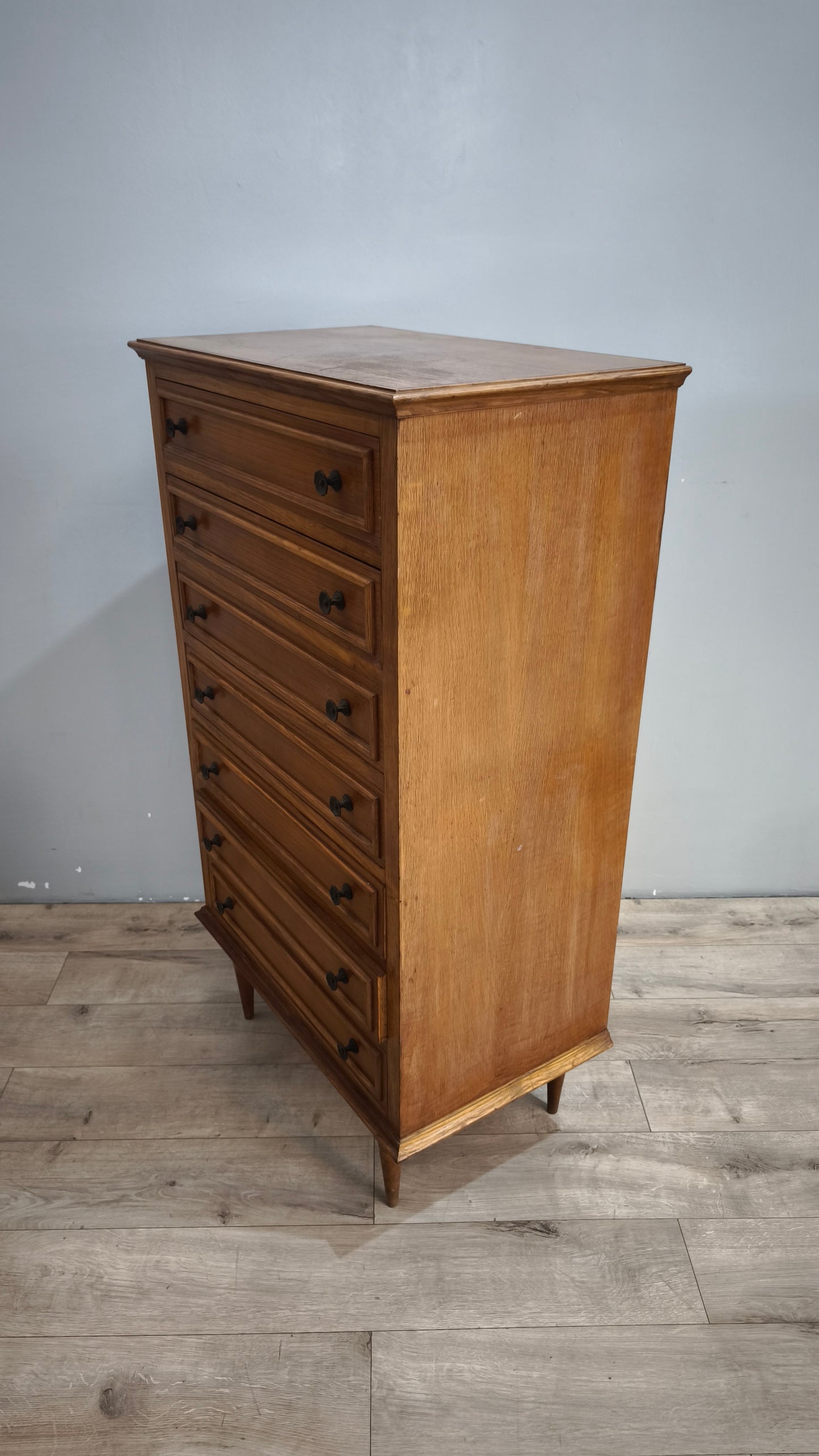 92051 Settimino impiallacciato in legno chiaro