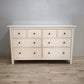92066 Cassettiera Ikea Hemnes bianca con 8 cassetti