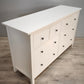92066 Cassettiera Ikea Hemnes bianca con 8 cassetti