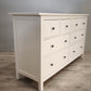 92066 Cassettiera Ikea Hemnes bianca con 8 cassetti