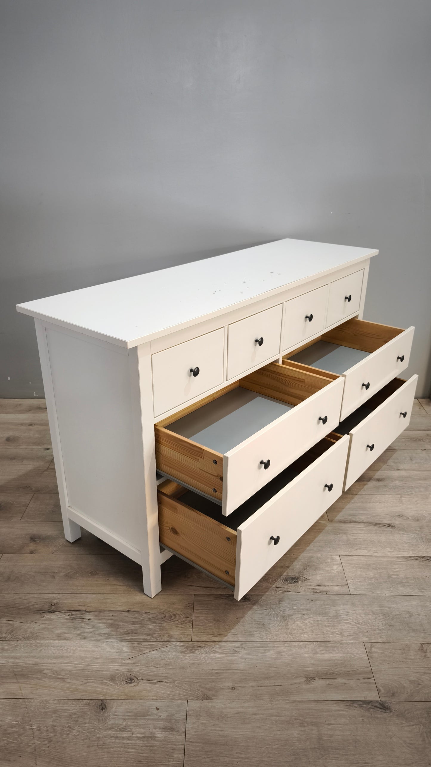 92066 Cassettiera Ikea Hemnes bianca con 8 cassetti