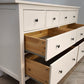 92066 Cassettiera Ikea Hemnes bianca con 8 cassetti