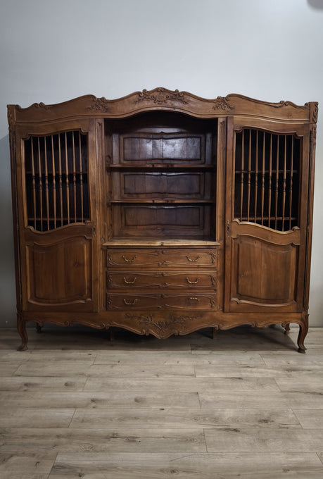92041 Credenza in legno tre ante con cassetti centrali
